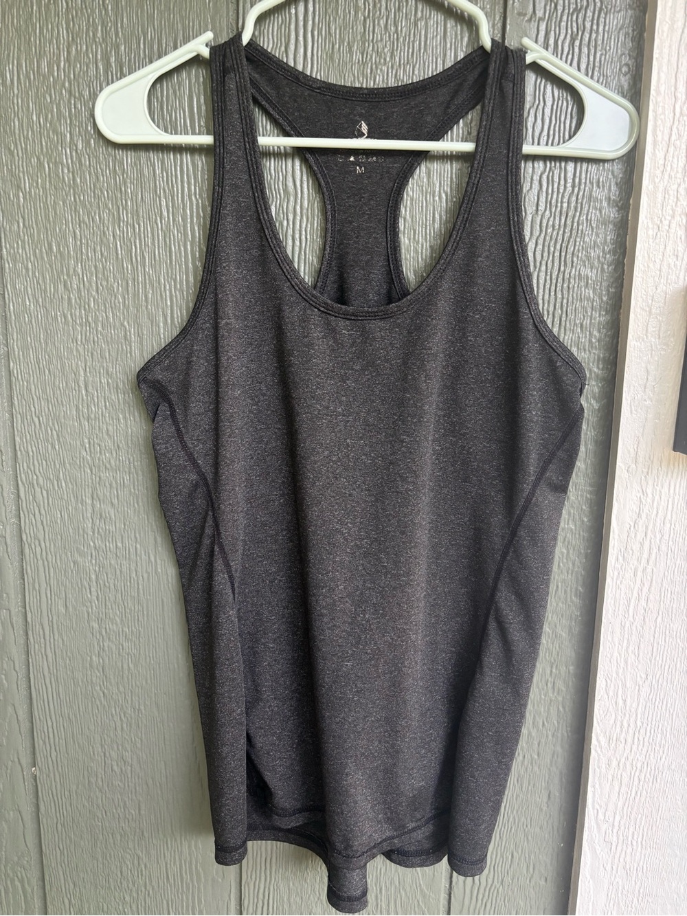Charcoal Gray Racerback Athletic Tank Top